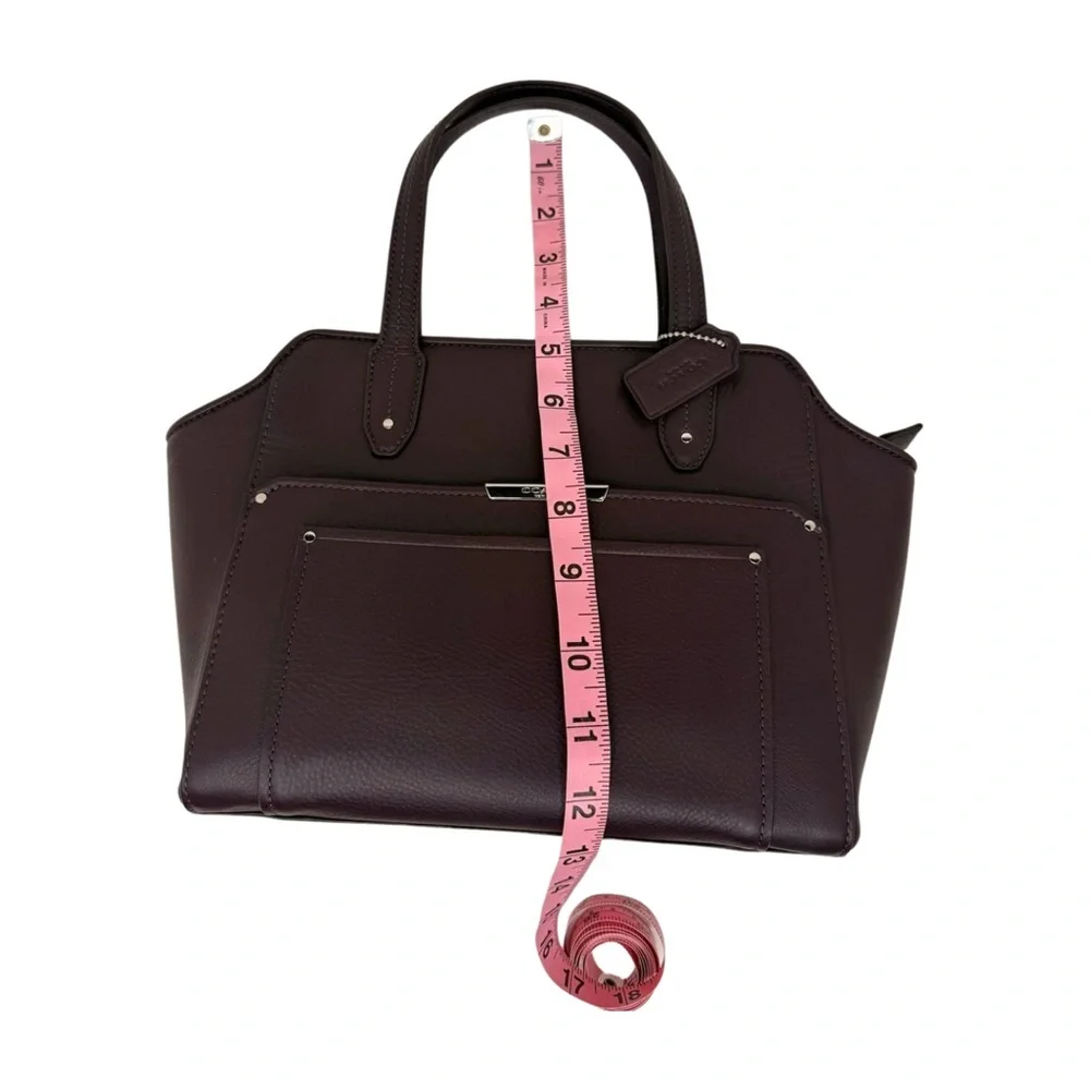 Coach EUC 2014 Deep Plum Purple Leather Shoulder Crossbody Bag | Style F32944